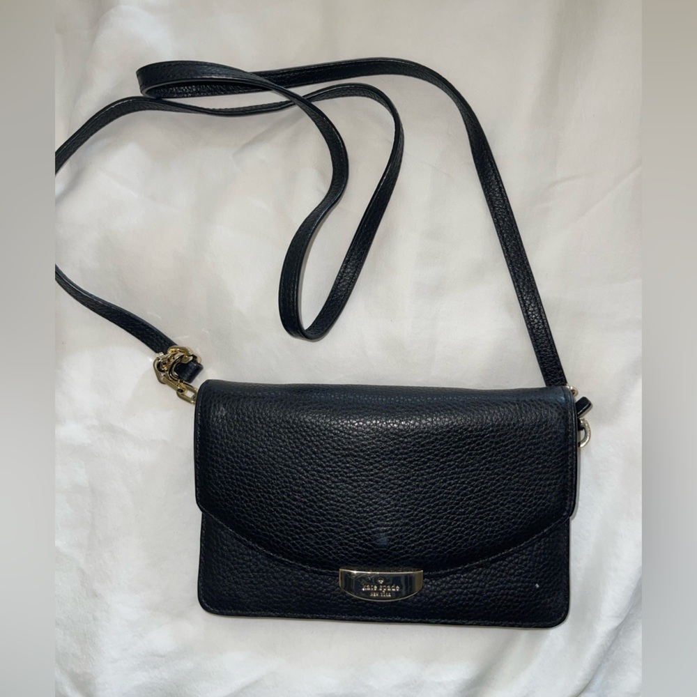 Kate Spade Black Leather Crossbody Bag